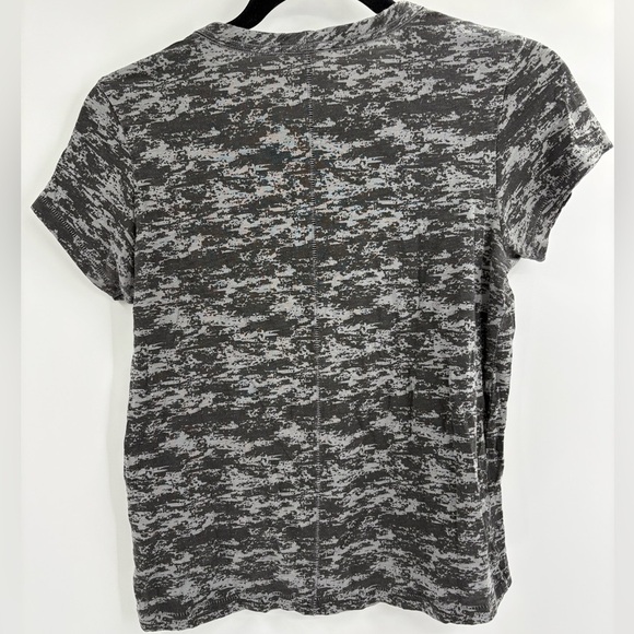 Rag & Bone Women's Grey Multi All Over Camo Cotton Short Sleeve Tee TShirt small - Picture 11 of 14